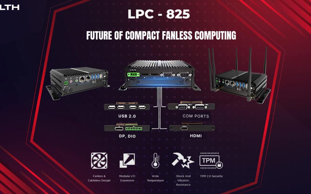 Stealth LPC-825 Compact Fanless Computer. Future of Computing With Modular Expansion, Wide Temperature Range, and TPM 2.0 Security.